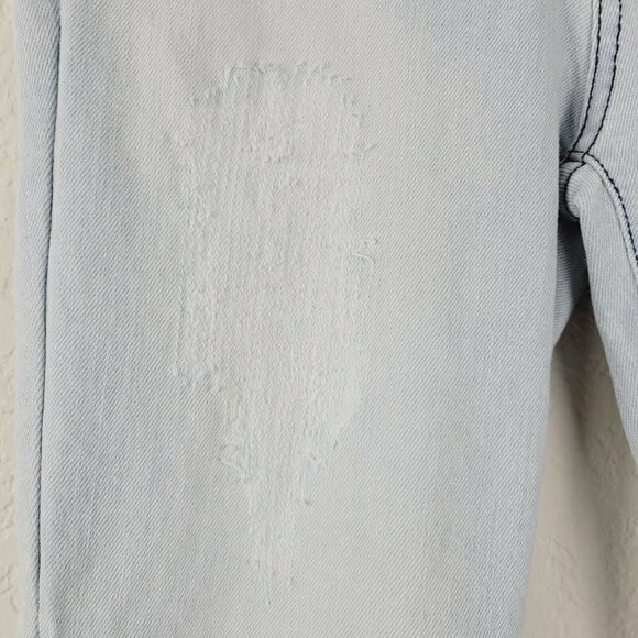 DKNY Sz 27 Women's Ankle Jeans Intentional Distressing Light Wash Mid Rise VGC - Picture 4 of 12